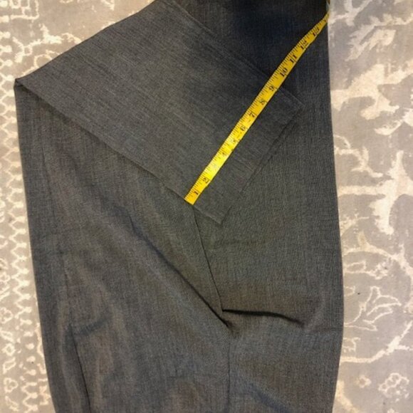 Avenue Black white Pull On Dress Pants 14 Tall Tummy Control tiny checks - Picture 7 of 14